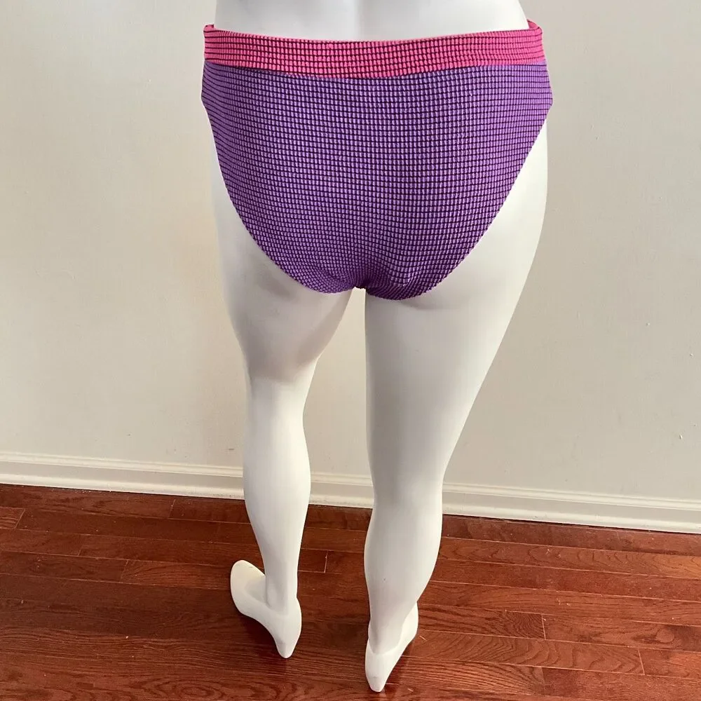 Agua Bendita Penelope Bathingsuit Bikini Bottom Purple Pink L